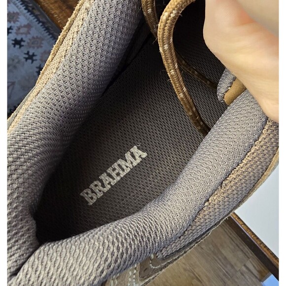 BRAHMA For Her Steel Toe Leather Safety Work or Hiking Shoes Khaki Women Size 12 - Picture 9 of 10